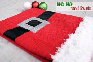 Santa Claus Suit Hand Towels Santa Gift Dish Towels