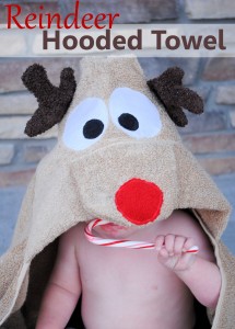 How to make a reindeer hooded towel-pattern and tutorial
