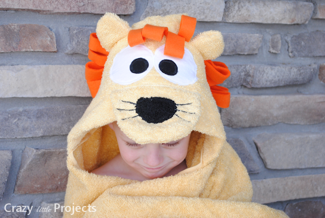 Lion Hooded Towel Tutorial