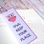 Owl Bookmark Printable