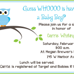 Free Printable Owl Baby Shower Invitations (Sample)