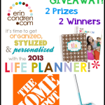 Get Organized Giveaway: Win $25 gift cards to Home Depot, Erin Condren and more