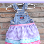 Upcycled Overalls Dress Tutorial