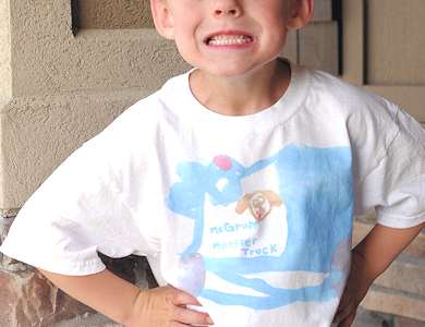 Kids Craft: DIY Kids Painted T Shirts