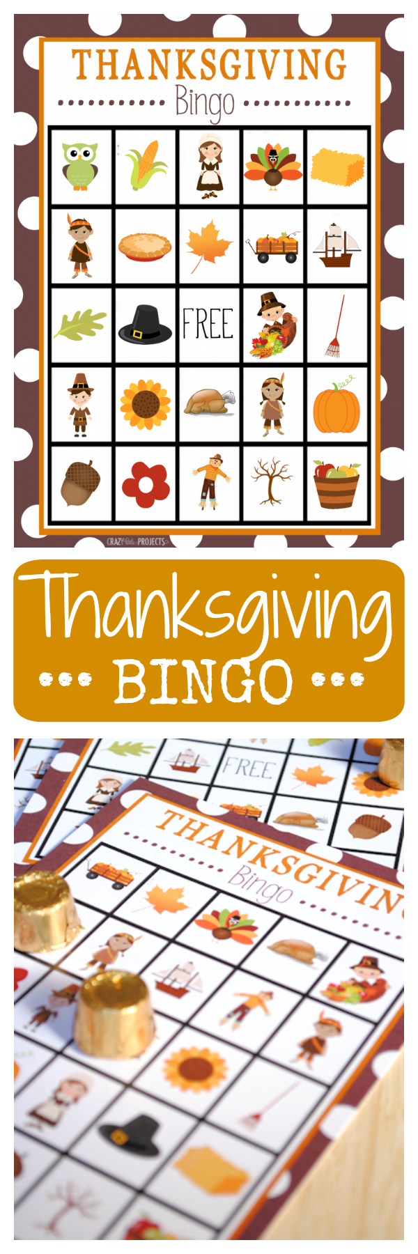 Thanksgiving Bingo Crazy Little Projects