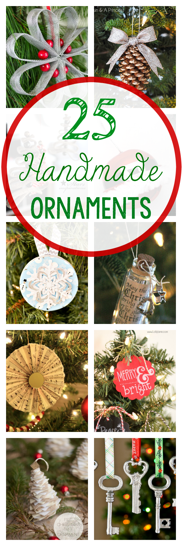 25 Handmade Christmas Ornaments
