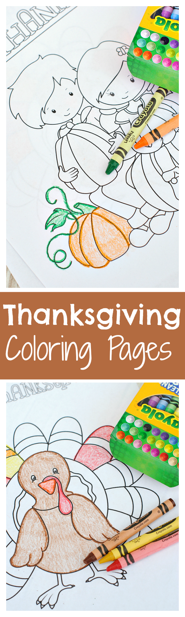 Thanksgiving Coloring Pages - Crazy Little Projects