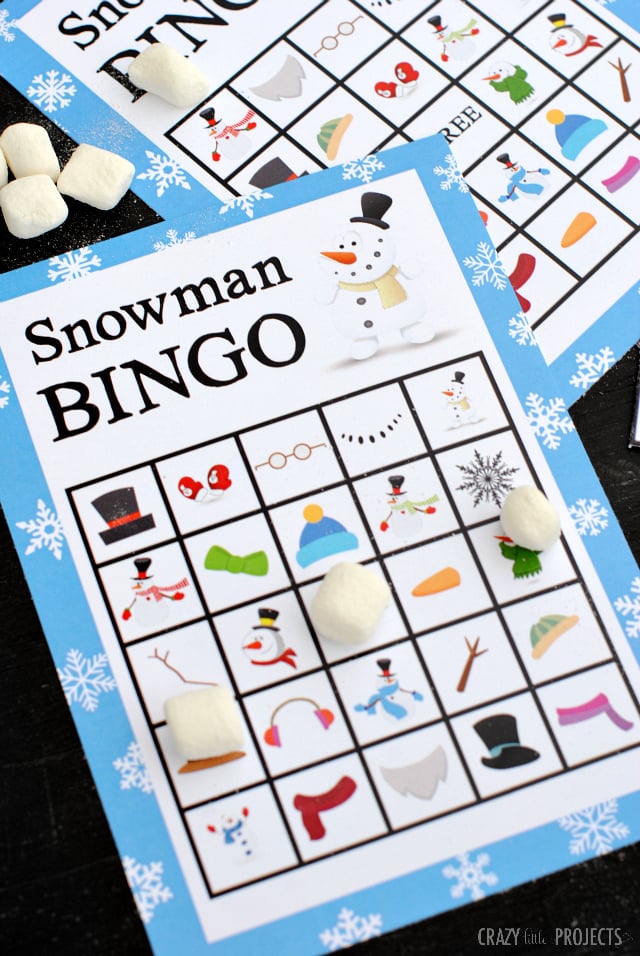 Snowman Bingo Free Printable