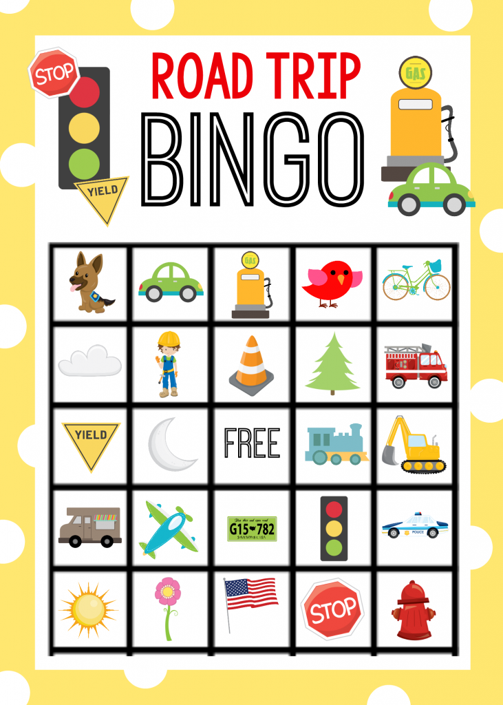 Road Trip Bingo Game Crazy Little Projects