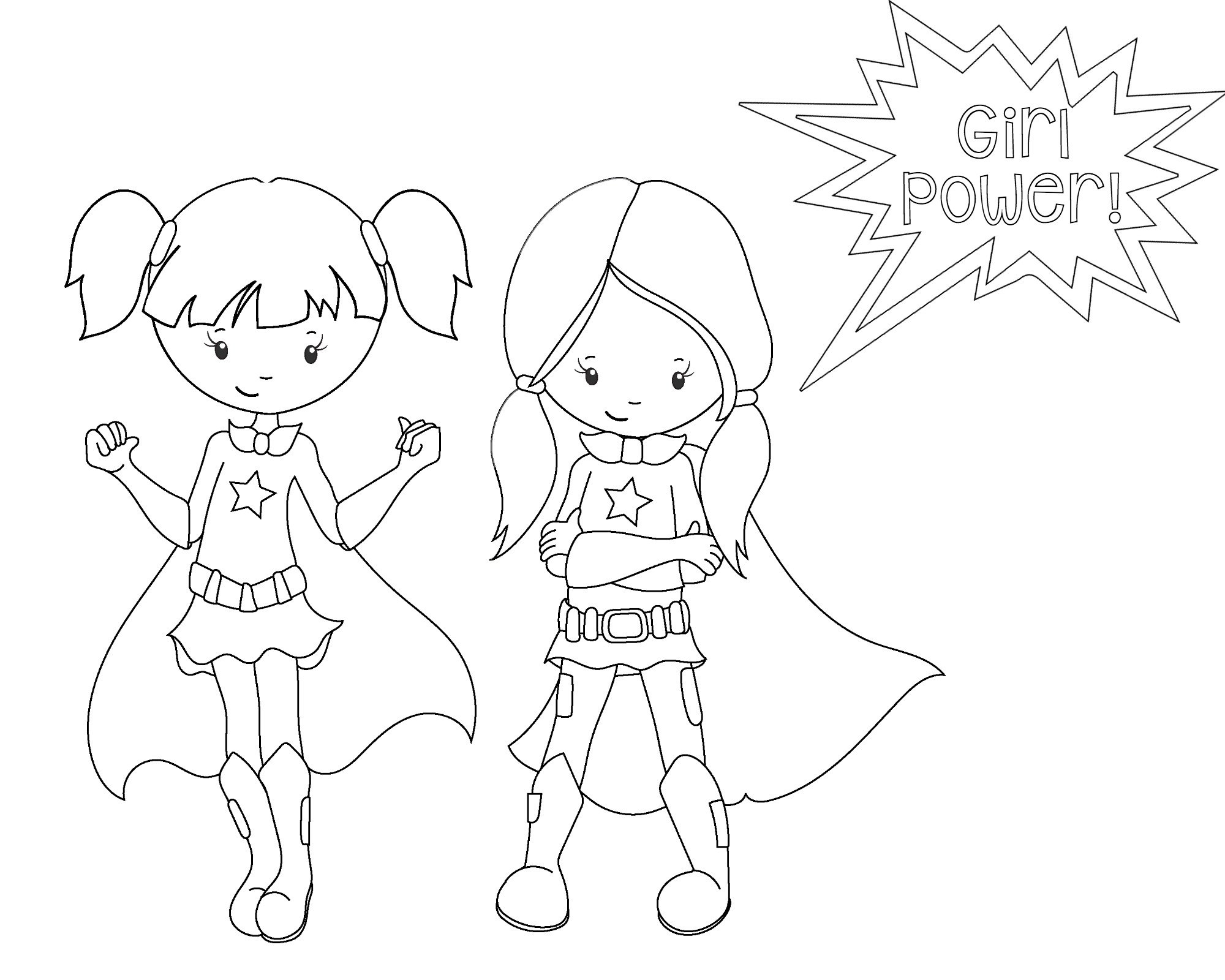 Superhero Coloring Pages - Crazy Little Projects