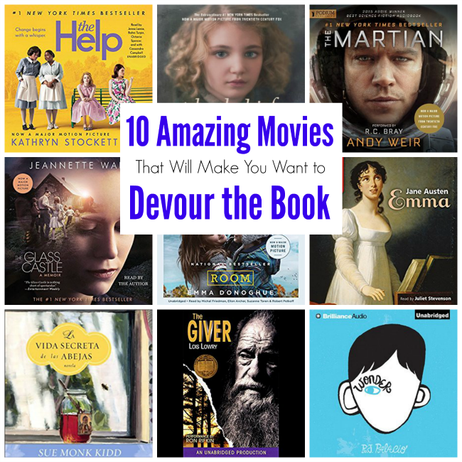 Amazing Books Made Into Movies