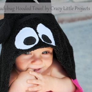 Ladybug hooded towel tutorial