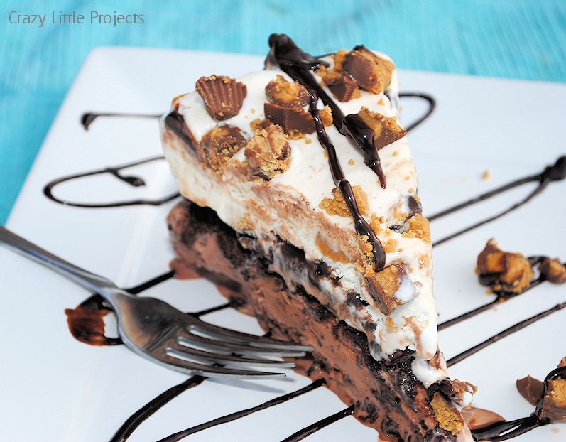 Chocolate and Peanut Butter Ice Cream Cake Recipe