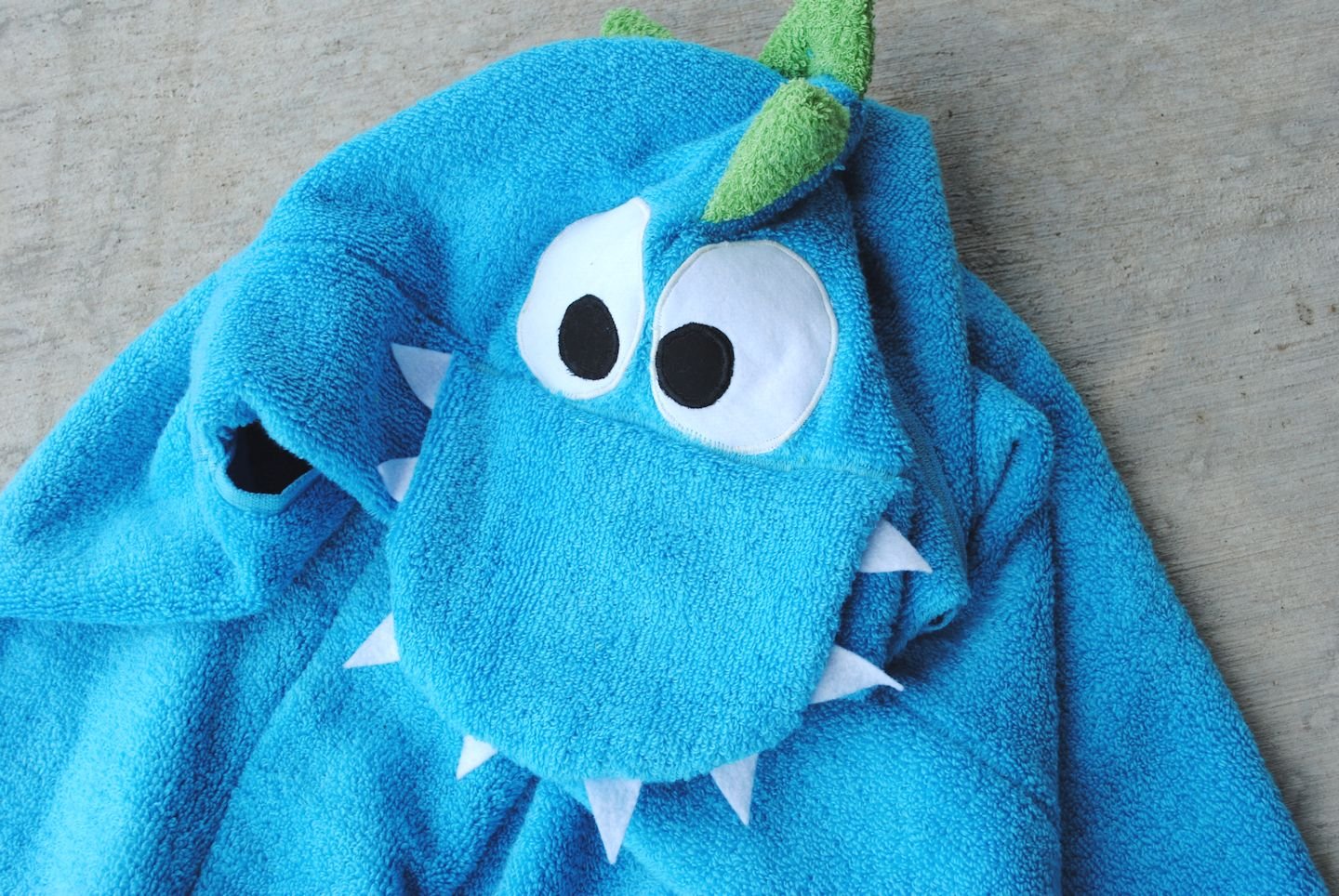 dinosaur hooded towel baby