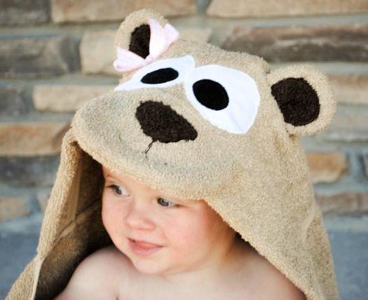 Teddy Bear Hooded Towel