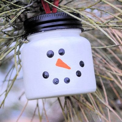 DIY Snowman Christmas Tree Ornaments for Kids