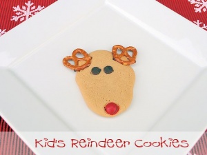 Kids Reindeer Christmas Cookies