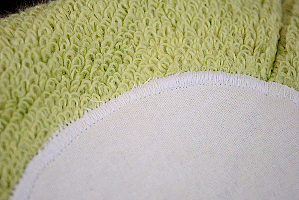 Monster hooded towel pattern