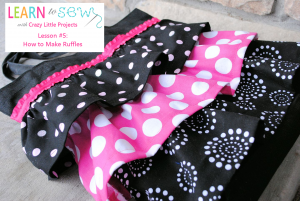 Sewing Ruffles