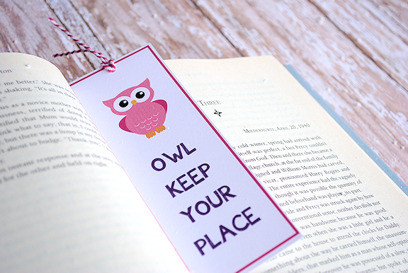 Owl Bookmark Printable