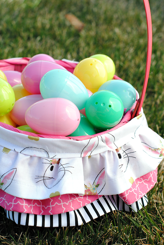Cute Ruffled Easter Basket