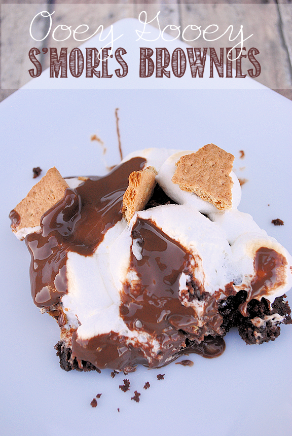 S'mores Brownies: quick and easy but sure to impress! by Crazy Little Projects