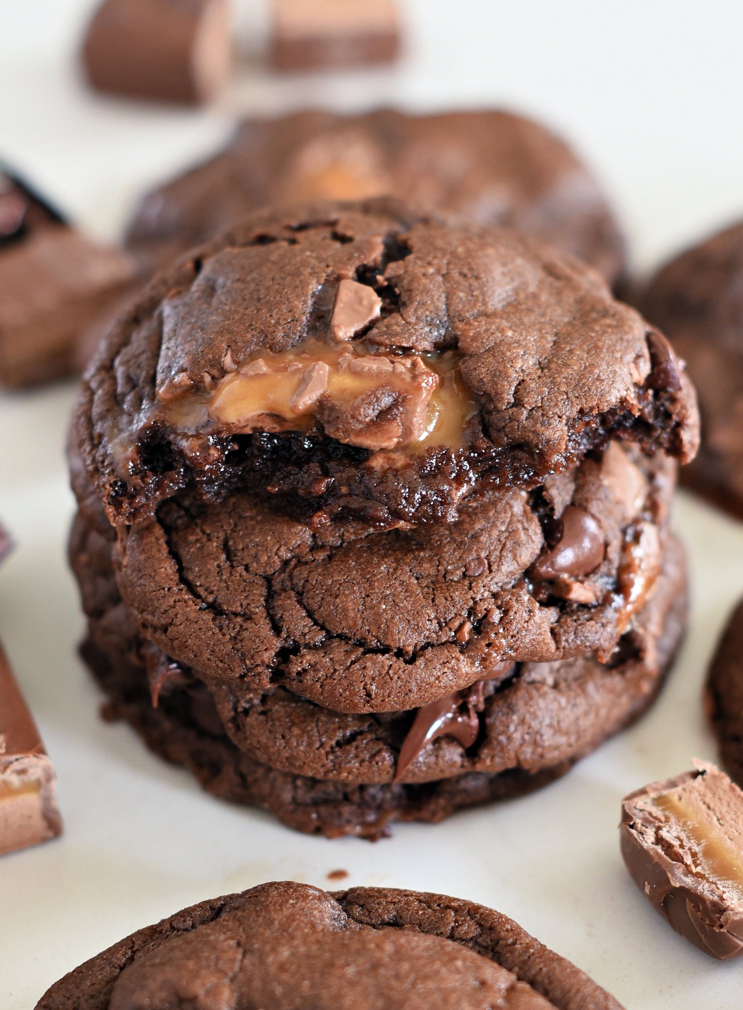 Chocolate Cookies with Milky Ways