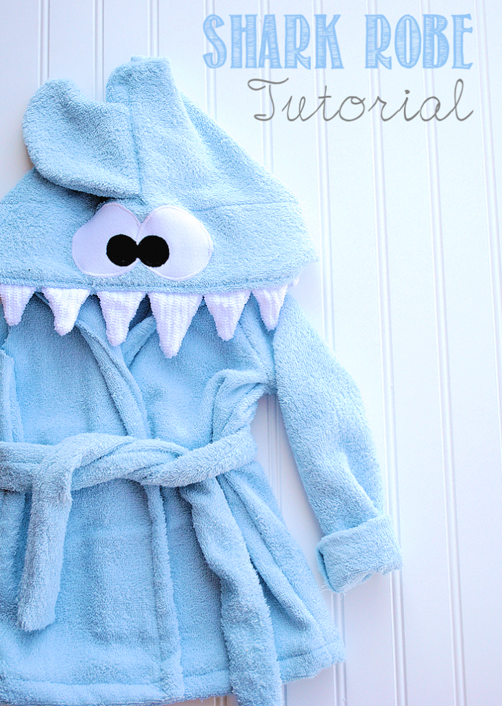 Shark Baby Robe Tutorial by Crazy Little Projects