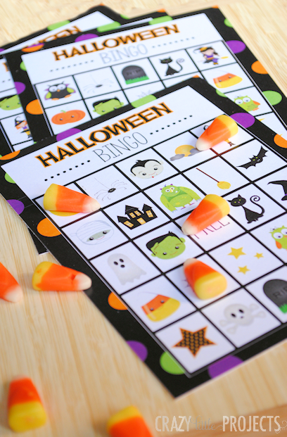 Free Printable Halloween Bingo Games for Kids Parties