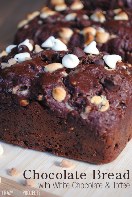Chocolate Bread Recipe with White Chocolate Chips and Toffee
