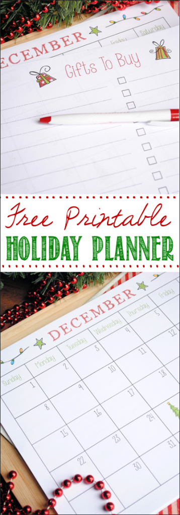 Free Printable Christmas Planner