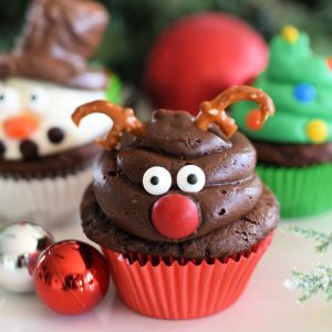 Cute and Easy Reindeer Cupcakes