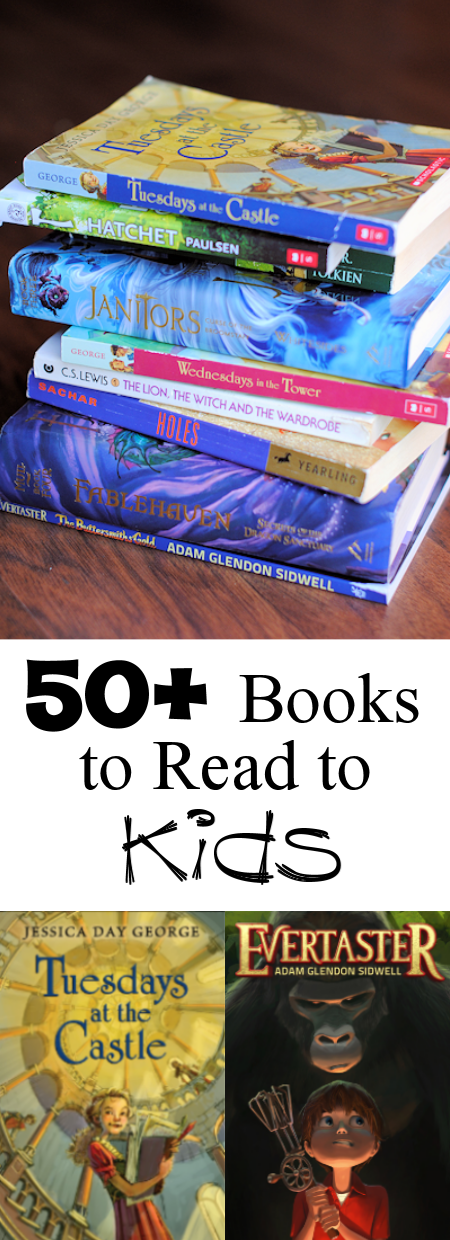 Good Books to Read to Kids-These 50+ books are wonderful to read to your kids, even older kids. Favorite kids books that the whole family will love. #read #books #bookclub