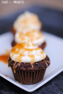 Salted Caramel Cupcakes Recipe from Crazy Little Projects-Best Cupcakes EVER!