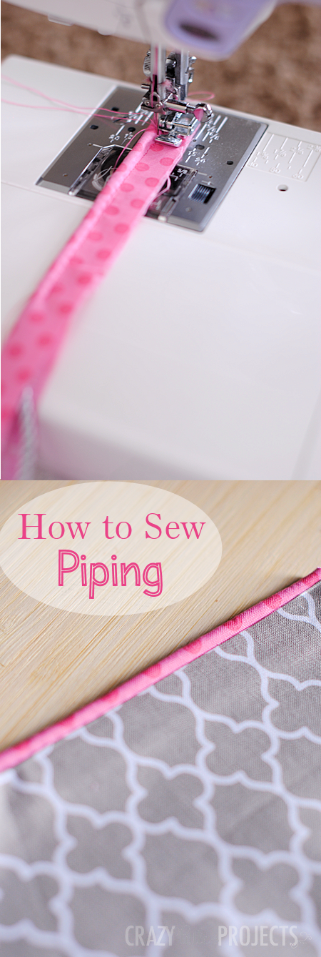 How to Make Piping-Learn how to sew your own piping with this easy to follow sewing tutorial. #sewing #sew #sewingtips