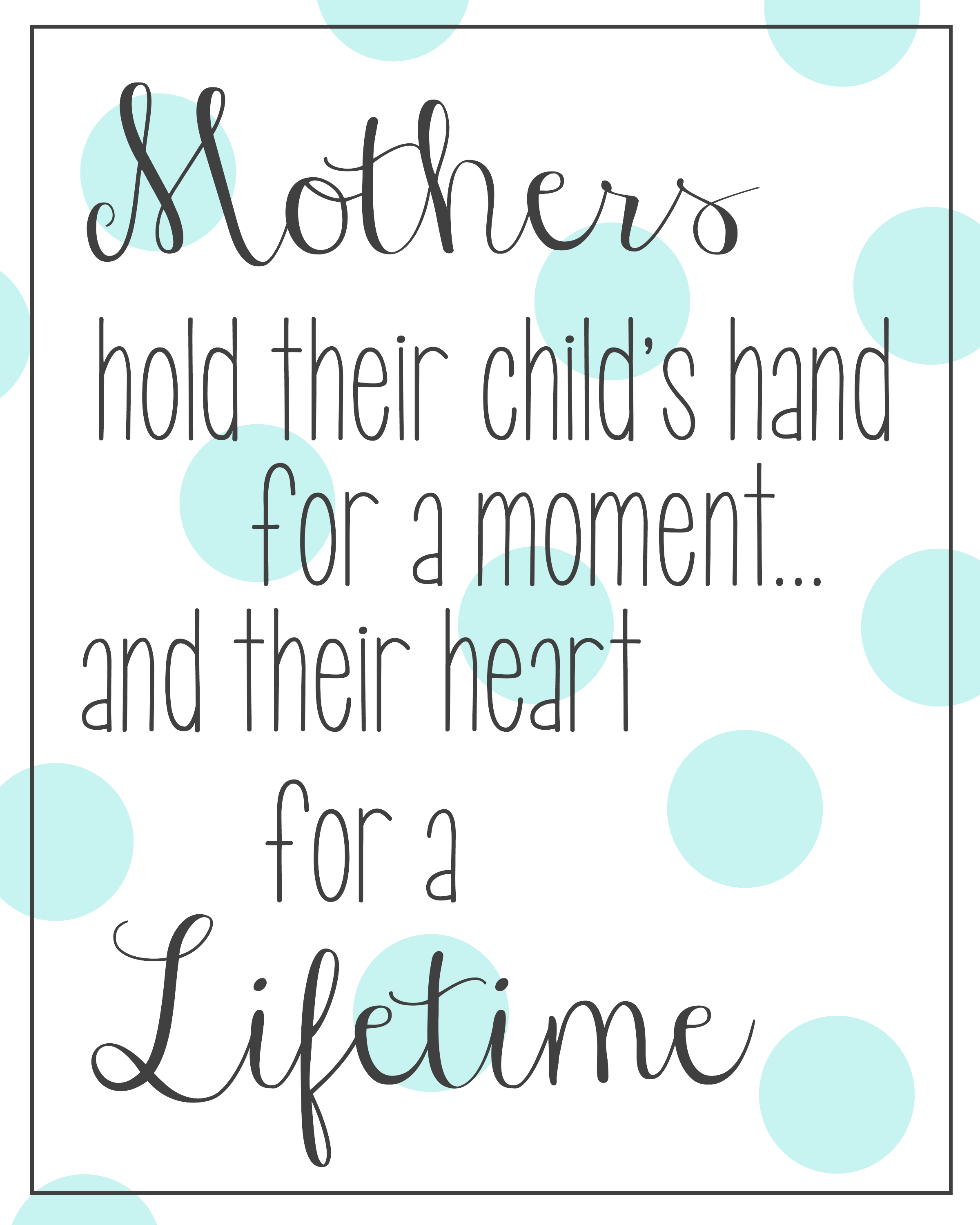 Free Printable Quote for Mother's Day Crazy Little Projects