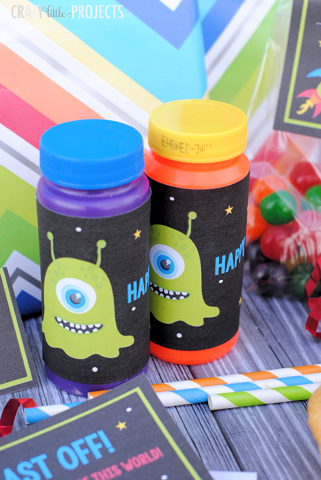 Space Themed Birthday Party Favors