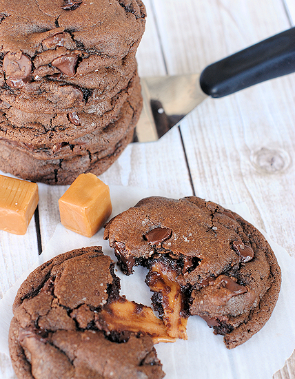 Chocolate Salted Caramel Cookies