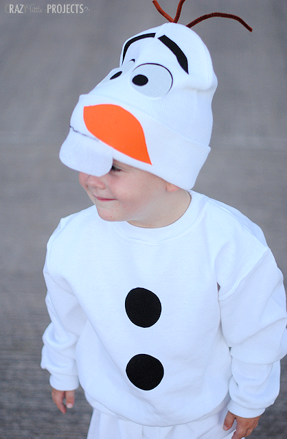 Easy Olaf Costume by Crazy Little Projects