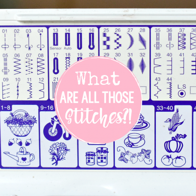Understanding Sewing Machine Stitches