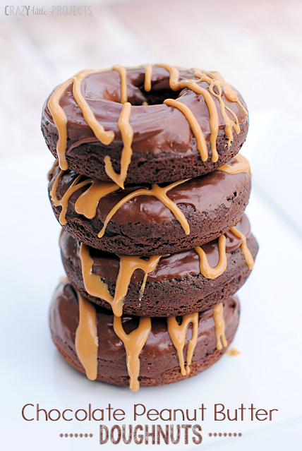 Chocolate Peanut Butter Baked Donut Recipe