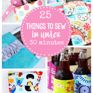 Easy Sewing Patterns-These 25 Quick Sewing Projects can be sewn in under 30 minutes! Great for beginners or anyone who wants an easy sewing project! #sew #sewing #patterns #sewingpatterns