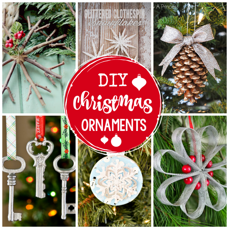25 DIY Christmas Ornaments to Make This Year - Crazy Little Projects