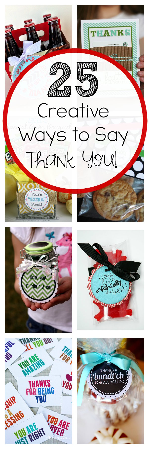 25 Creative Ways to Say Thank You! - Crazy Little Projects