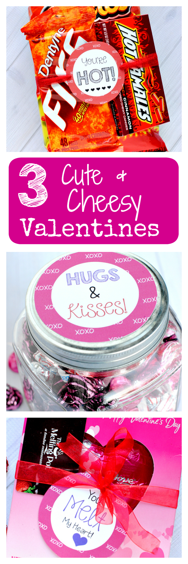 3 Cheesy Valentine's Gifts for the Man You LOVE! All You need to do is add a tag to these Valentine's gifts and you've got something sweet and simple for your husband for Valentine's day. #valentinesday