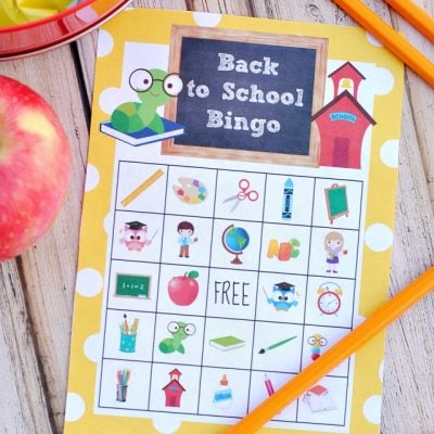 Back to School Bingo Printable Game