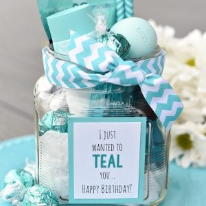 Teal Birthday Gift for Friends