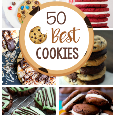 50 Best Cookies to Bake at Home! All of these cookies are amazing. Think outside the chocolate chip cookie and try some of these. The best cookies ever! #cookies #cookie #cookierecipes #dessert #dessertrecipes