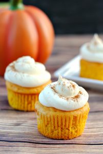 Vanilla Pumpkin Spice Cupcakes