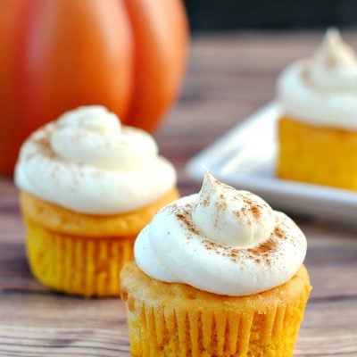 Vanilla Pumpkin Spice Cupcakes